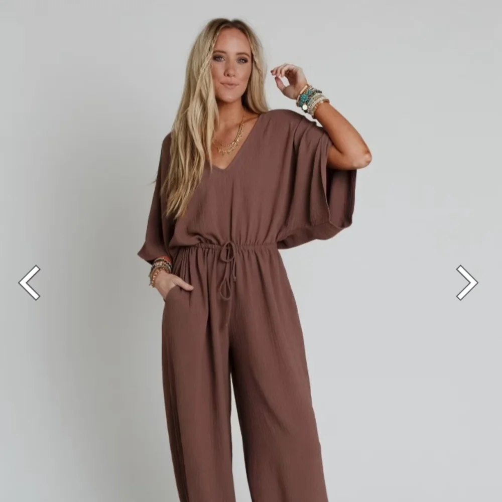 Drawstring Jumpsuit - Picture 2 of 3